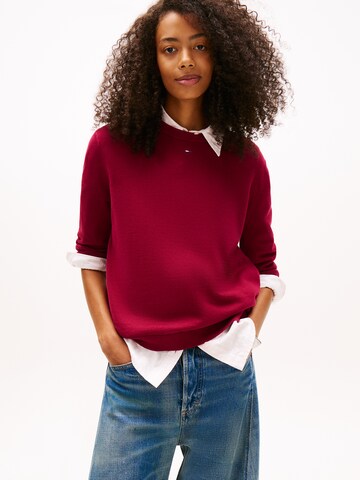 Tommy Jeans Pullover 'ESSENTIAL' in Lila: Vorderseite