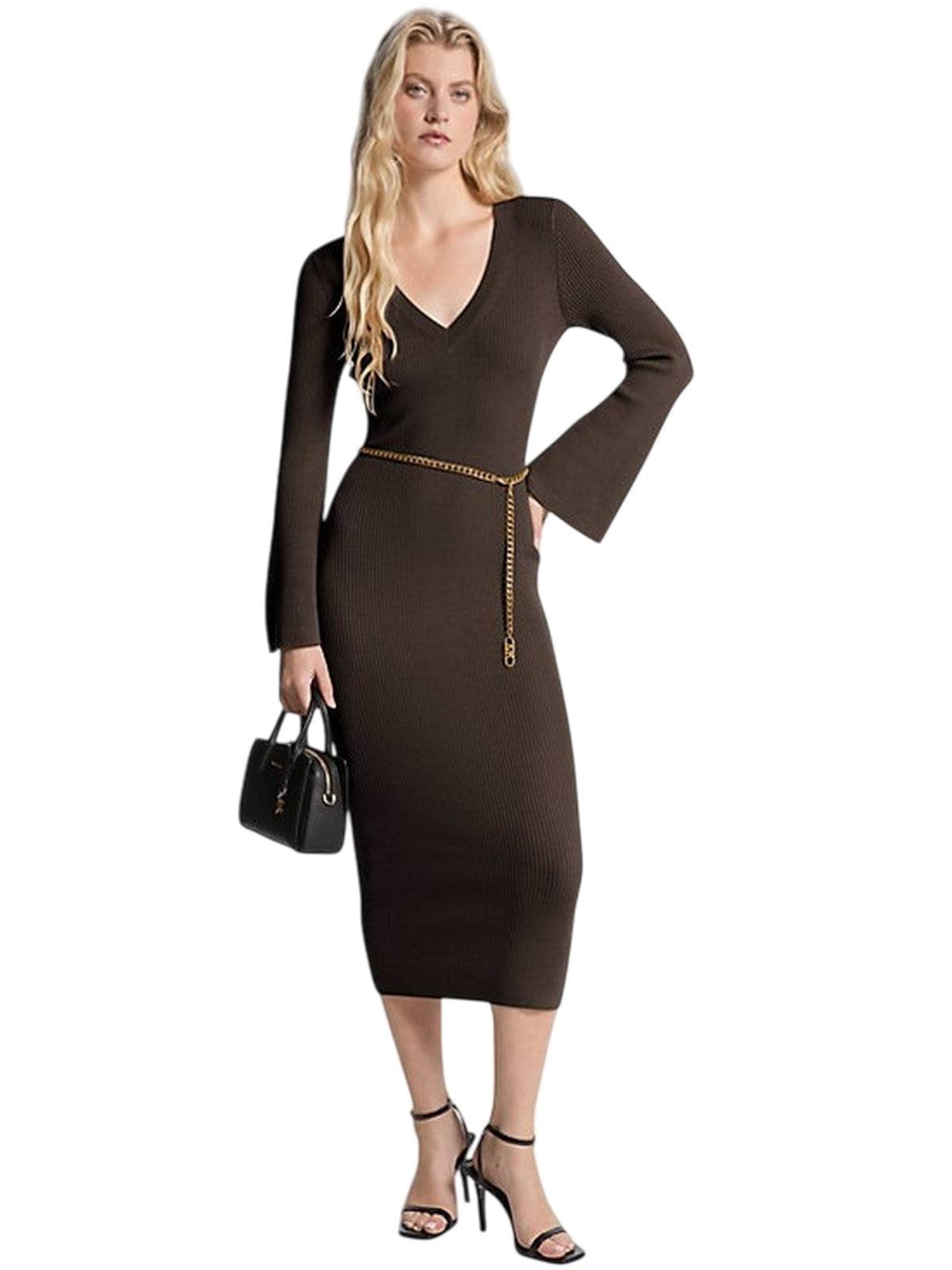 Michael Kors Cocktail dress in Brown: front