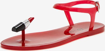 Katy Perry T-Bar Sandals 'THE GELI' in Red: front