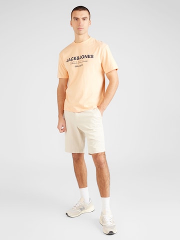 JACK & JONES - Camisa 'GALE' em laranja