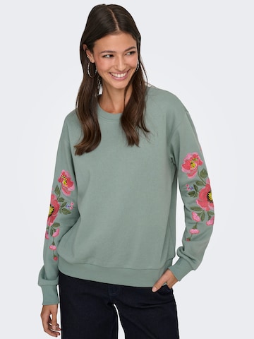 JDY Sweatshirt 'JDYPARIS' in Green
