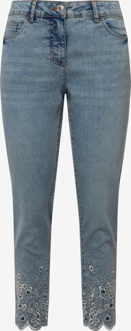 MIAMODA Slimfit Jeans in Blauw: voorkant