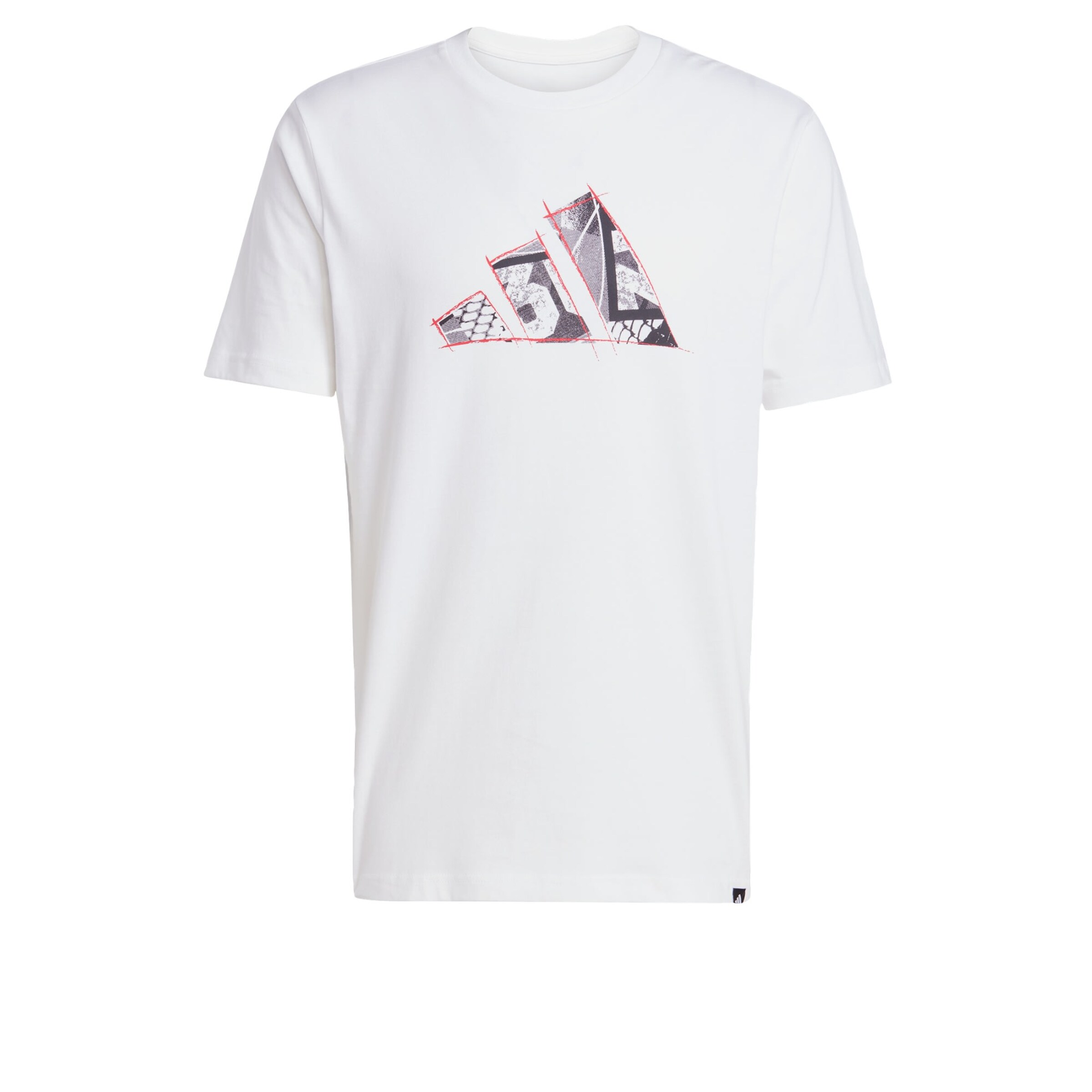 T-Shirt fonctionnel 'Logo Graphic' ADIDAS SPORTSWEAR en blanc : devant