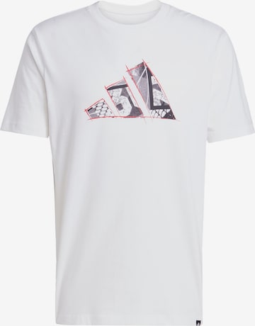 T-Shirt fonctionnel ADIDAS SPORTSWEAR en blanc : devant