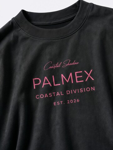 Palmex Shirt 'Palmex Coastal Shadow Oversize T-Shirt' in Black