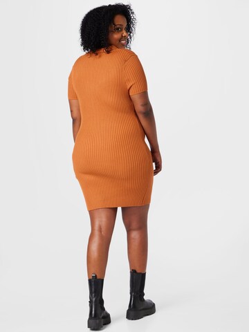 Cotton On Curve Knitted dress in Orange