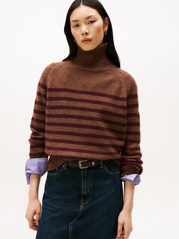 TOMMY HILFIGER Pullover in Braun: Vorderseite