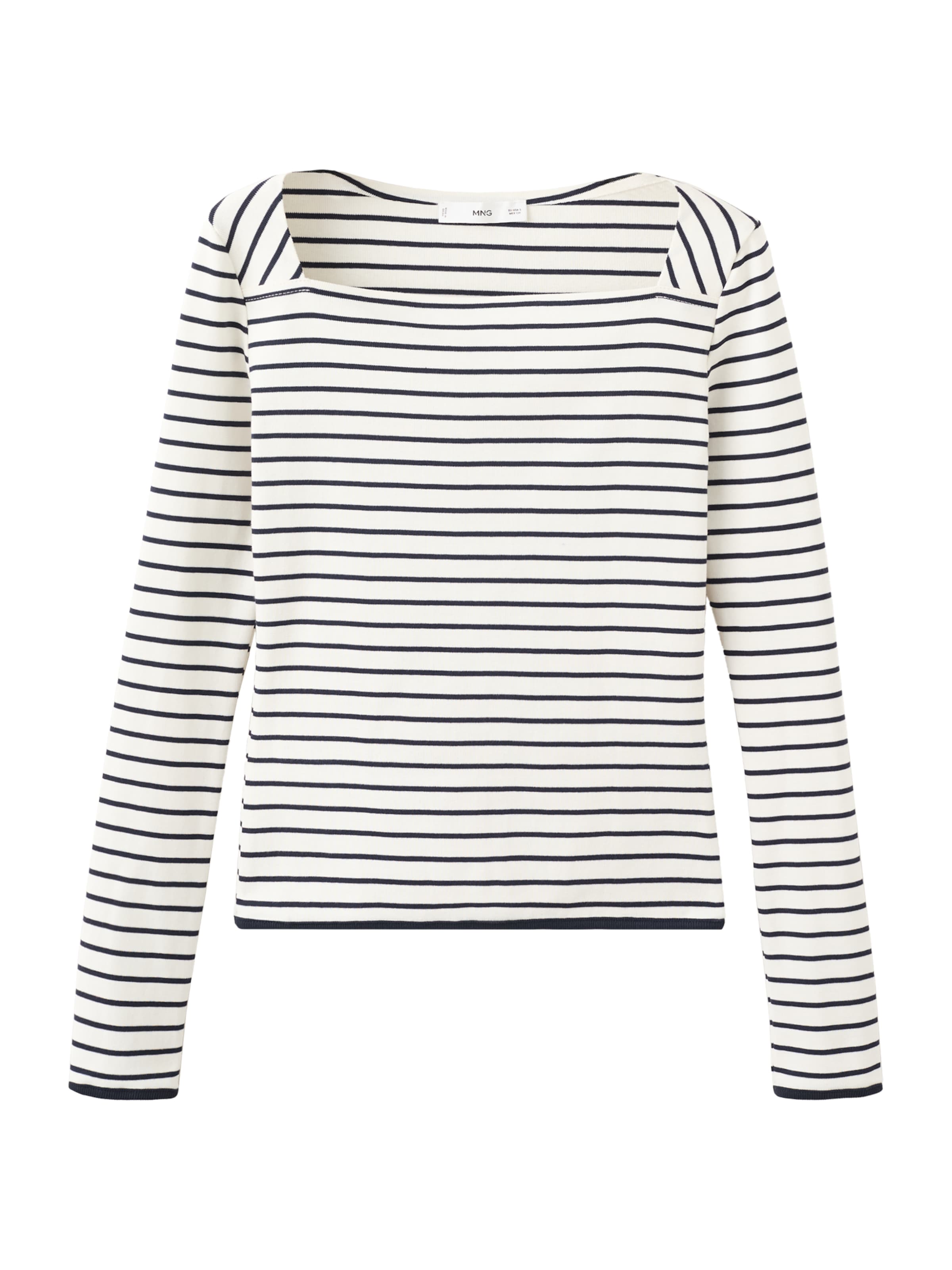 MANGO Тениска 'PORTA' в бяло: отпред