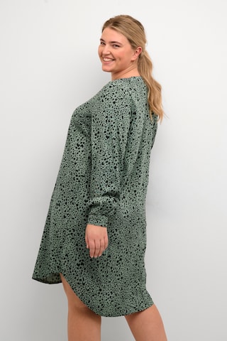 KAFFE CURVE Shirt Dress 'Milana' in Green