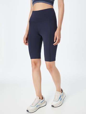 Bally Skinny Sportbroek in Blauw: voorkant