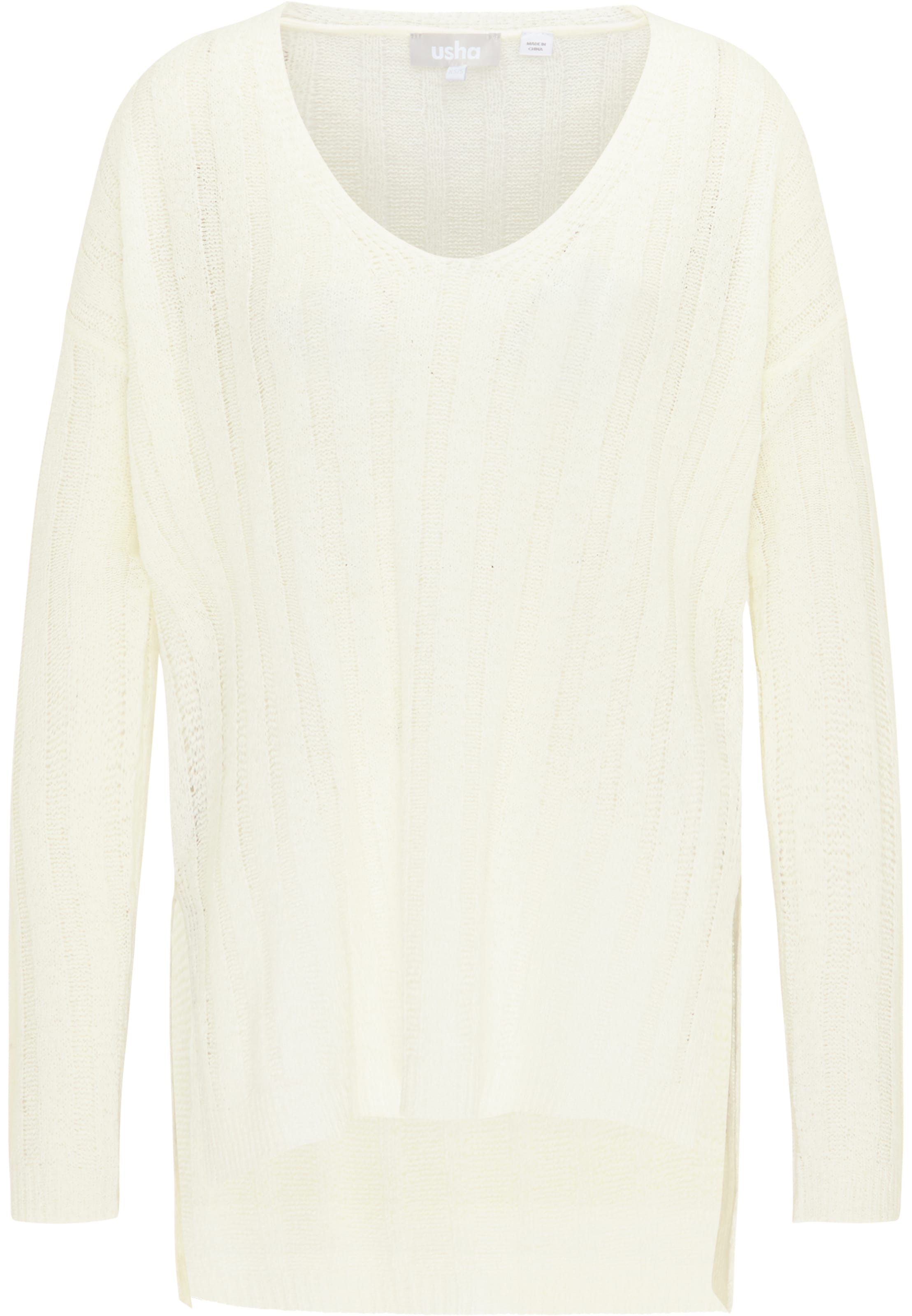 Usha Пуловер в бяло: отпред