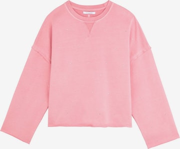 Scalpers Sweatshirt 'Strass Aop' in Roze: voorkant