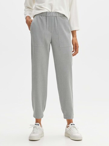 OPUS Loose fit Pants 'Myha' in Grey: front