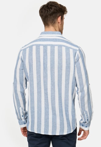 INDICODE JEANS Regular fit Overhemd 'Brayden' in Blauw