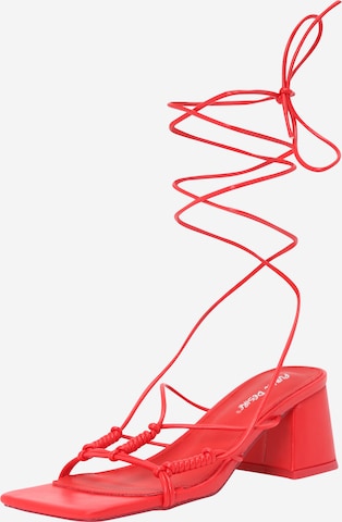 Public Desire Sandals 'FANATIC' in Red: front