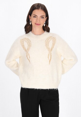 usha BLACK LABEL - Jersey en beige: frente