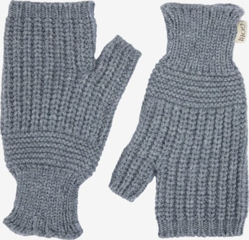 GOBI Cashmere Kurzfingerhandschuhe 'Rib-Knit Cashmere Gloves' in Grau: Vorderseite