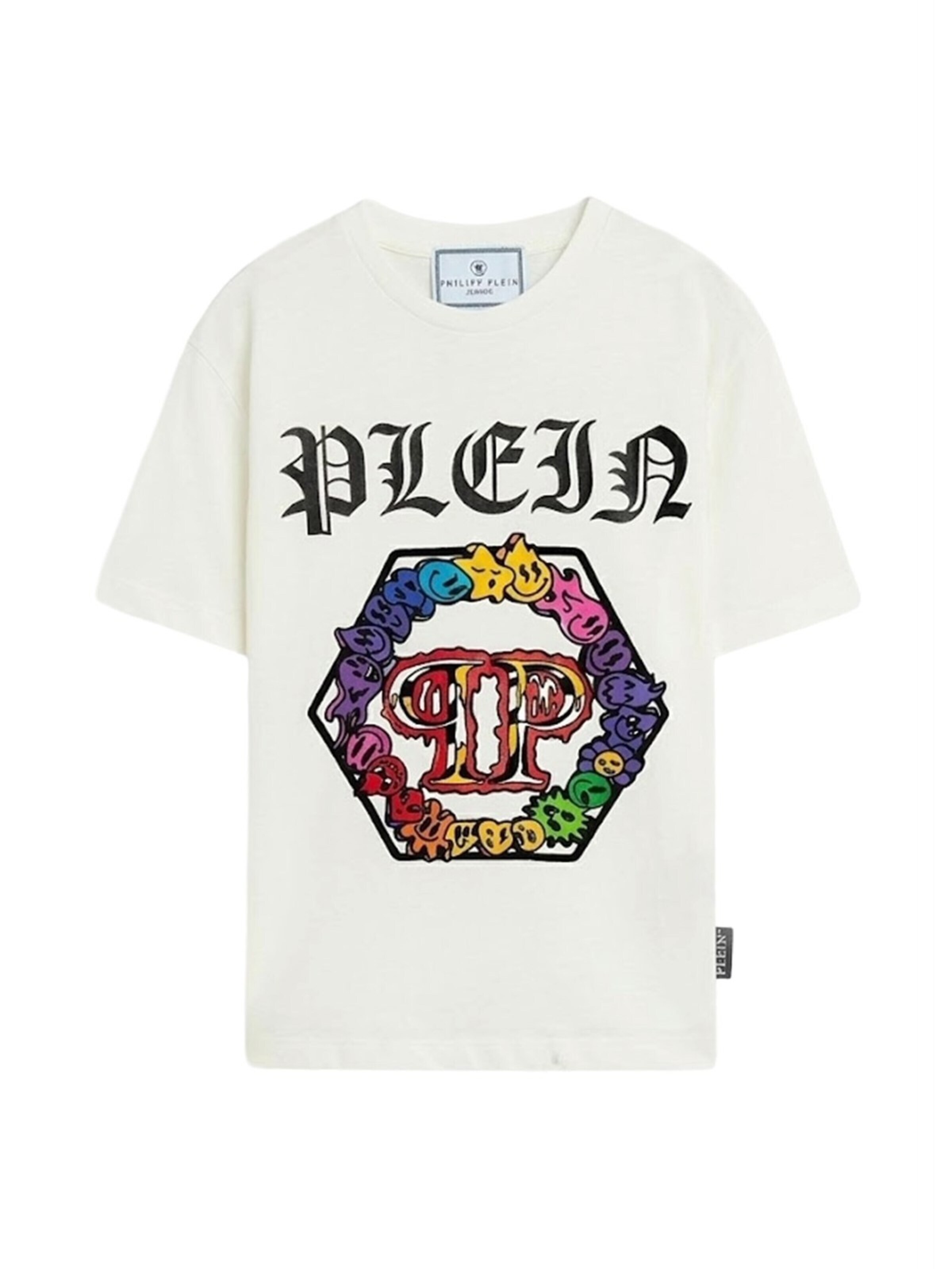 Philipp PleinMajica 'T-shirt bianca per bambino' - bijela boja: prednji dio