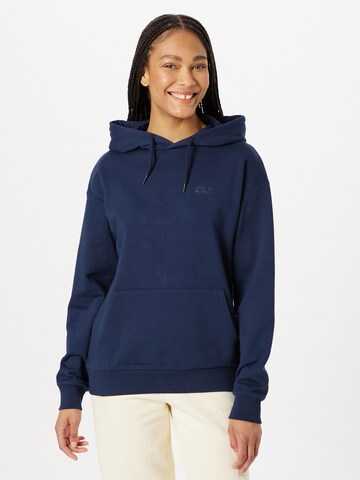 JACK WOLFSKIN Sportief sweatshirt in Blauw: voorkant