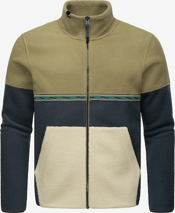 Ragwear Fleece jas 'Lonndy' in Groen: voorkant