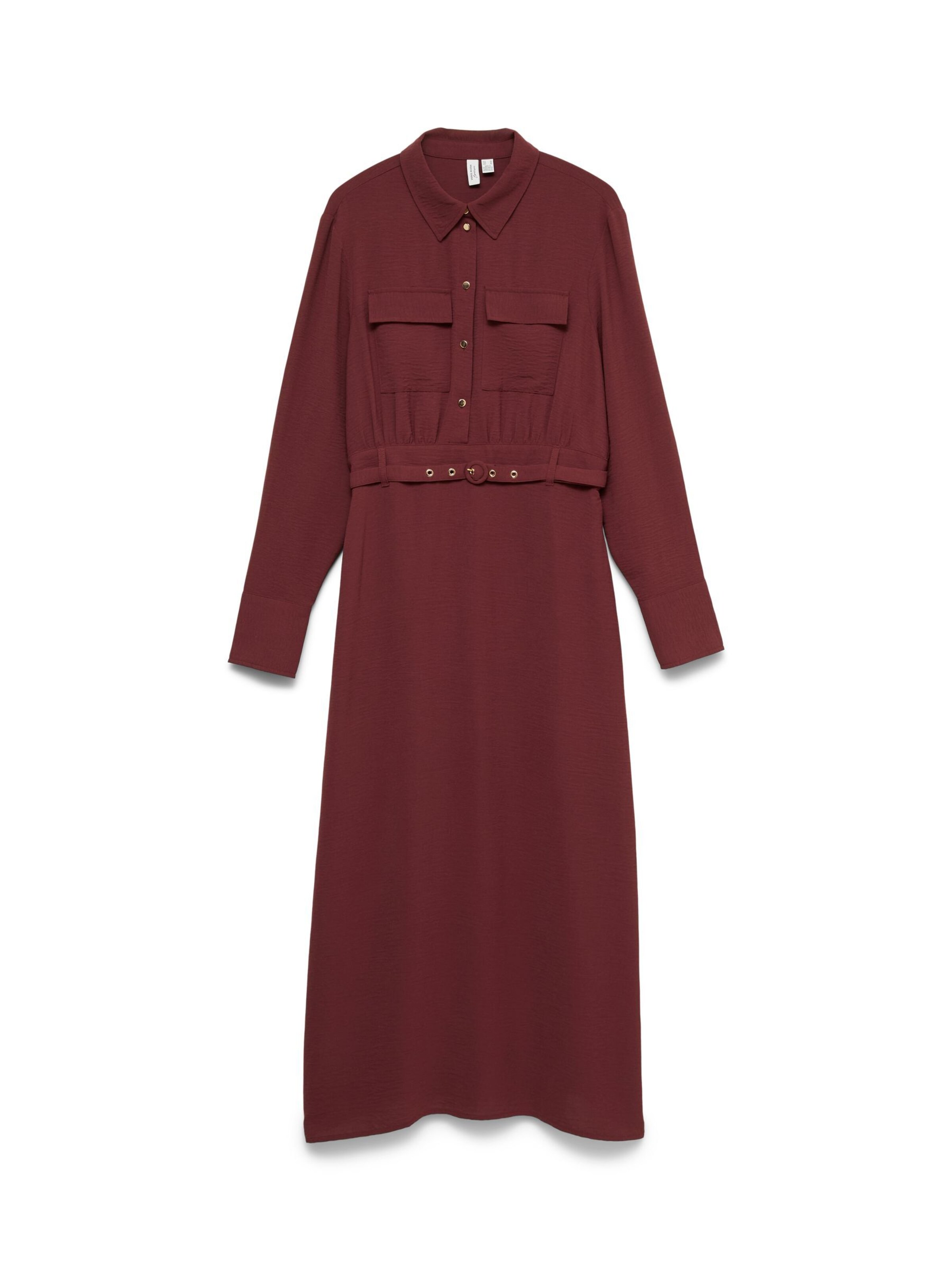 VERO MODA Jurk 'VMJAFRAN' in de kleur Donkerrood, Productweergave