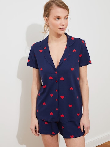 Shorty Trendyol en bleu : devant
