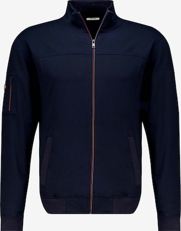 Deeluxe Sweatvest 'FLASH' in Blauw: voorkant