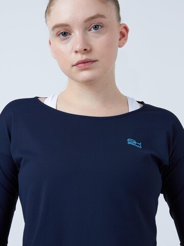 SPORTKIND Funktionsshirt '3/4 Loose Fit'‌‌‌‌‌‌‌‌‌ in Blau