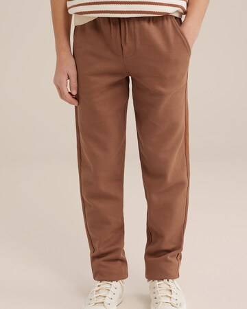 regular Pantaloni di WE Fashion in marrone: frontale