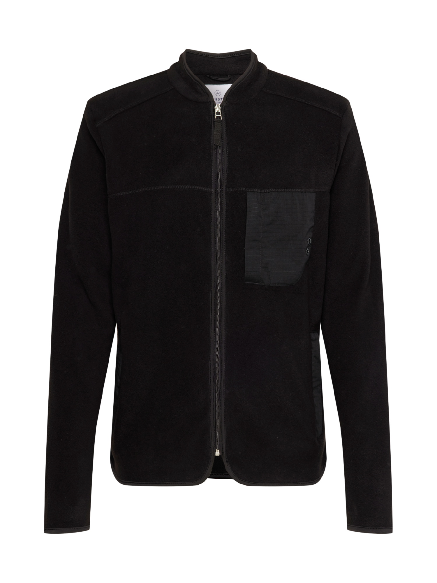 Bluzy Mężczyźni Kronstadt Bluza polarowa Hayes w kolorze Czarnym 