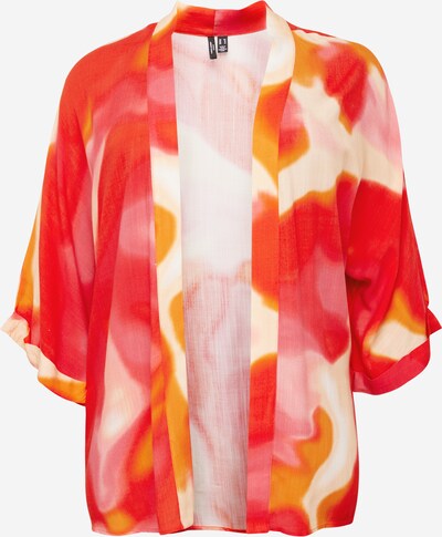 Kimono 'Jade' Vero Moda Curve di colore arancione / rosso acceso / rosso pastello / bianco lana, Visualizzazione prodotti