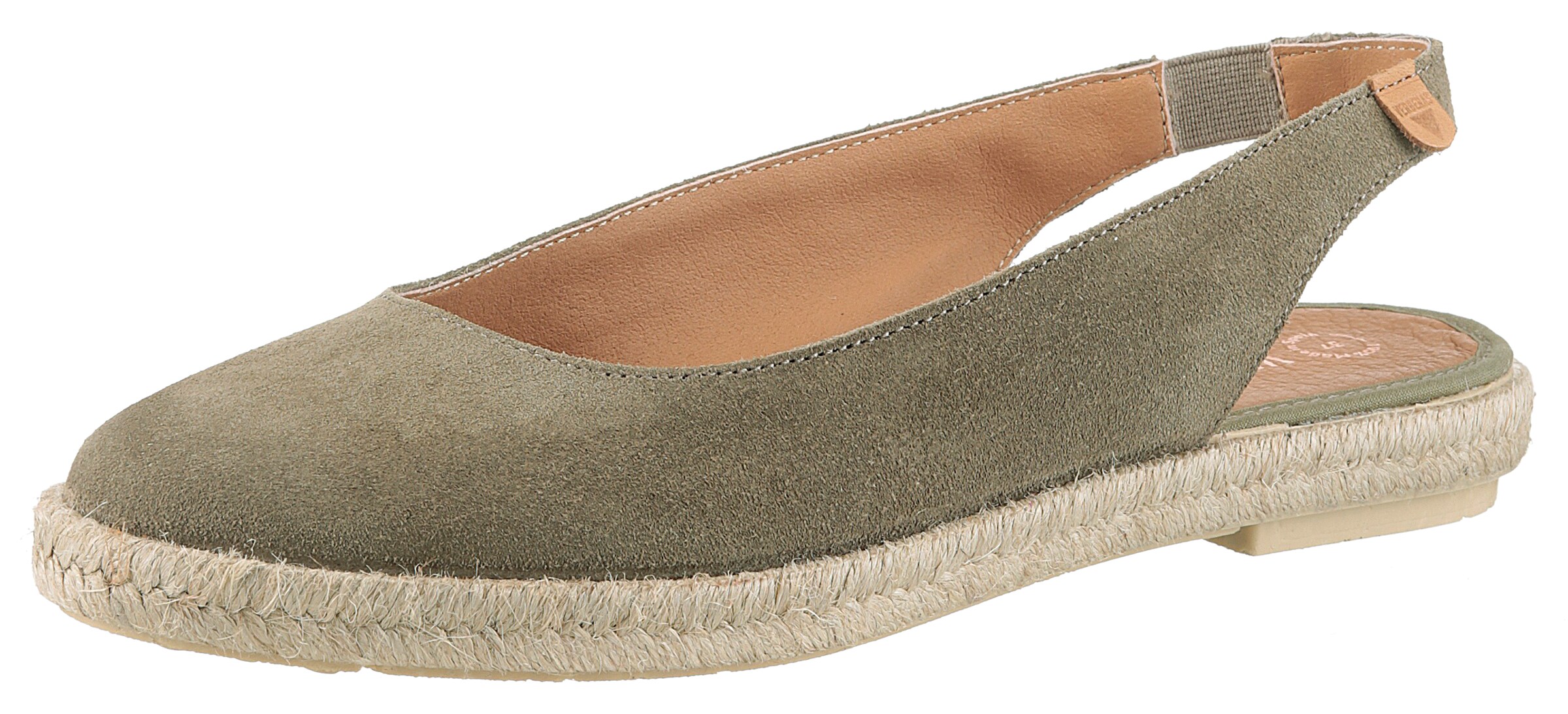 VERBENAS Ballet Flats in Green: front