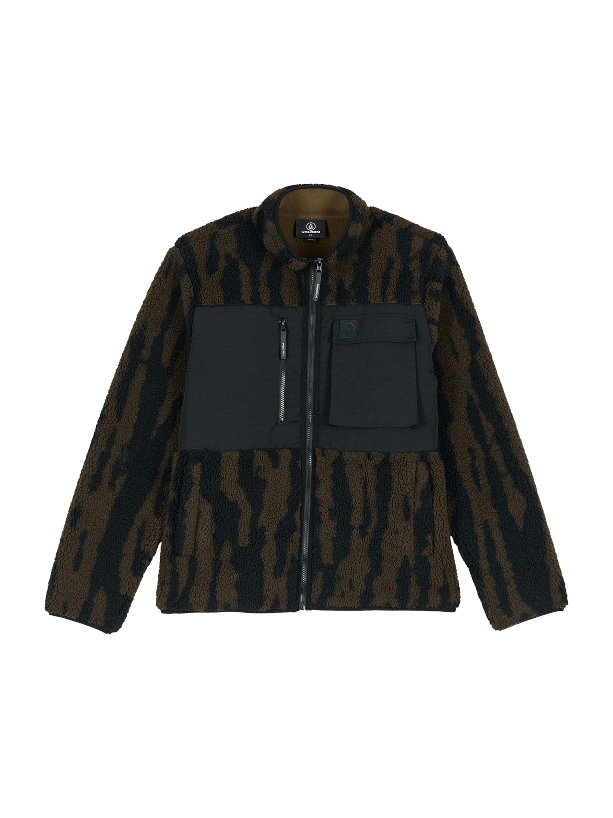 Volcom Fleecejacka 'STORM STONE' i grön: framsida