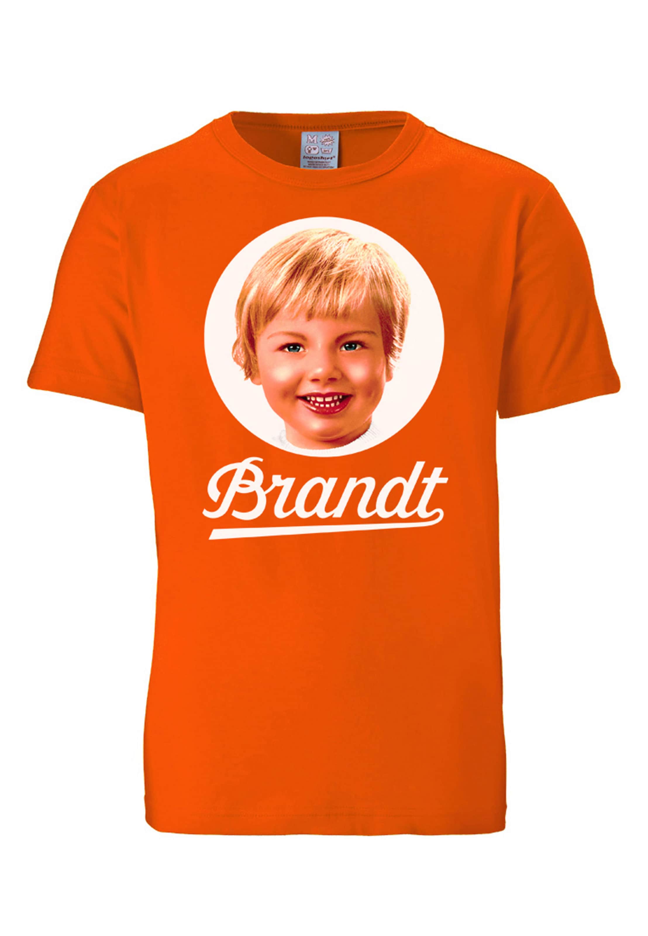 LOGOSHIRT T-Shirt 'Brandt' in Orange: Vorderseite