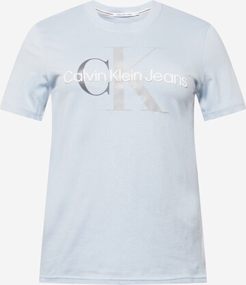 Calvin Klein Jeans Curve Shirt in Blauw: voorkant