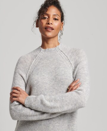 Superdry Knitted dress in Grey: front