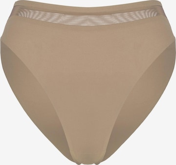 ESOTIQ - Panti 'Slip Basic, nahtlos, glatte Microfaser, transparent' en beige: frente