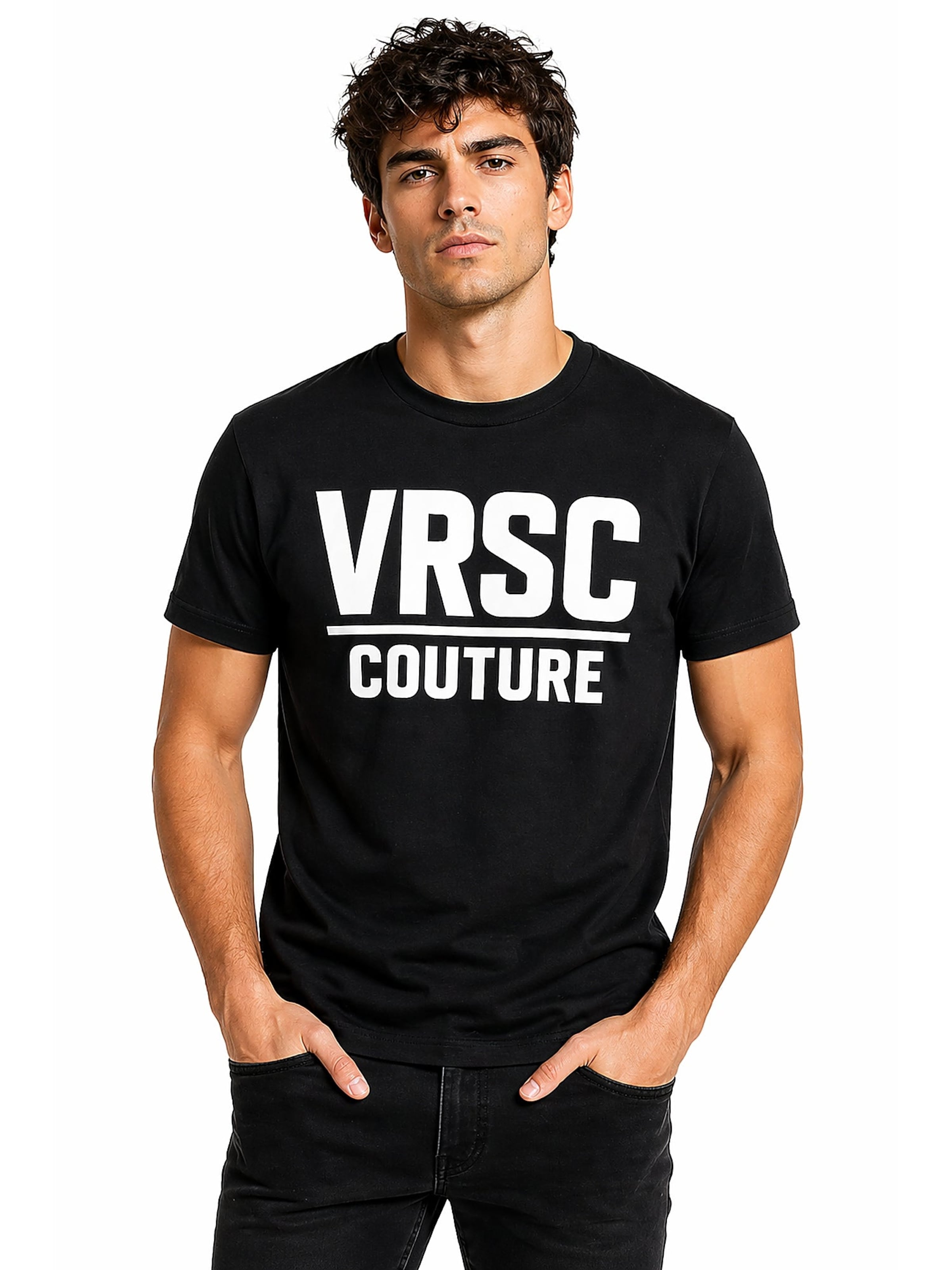 T-Shirt VRSC en noir : devant