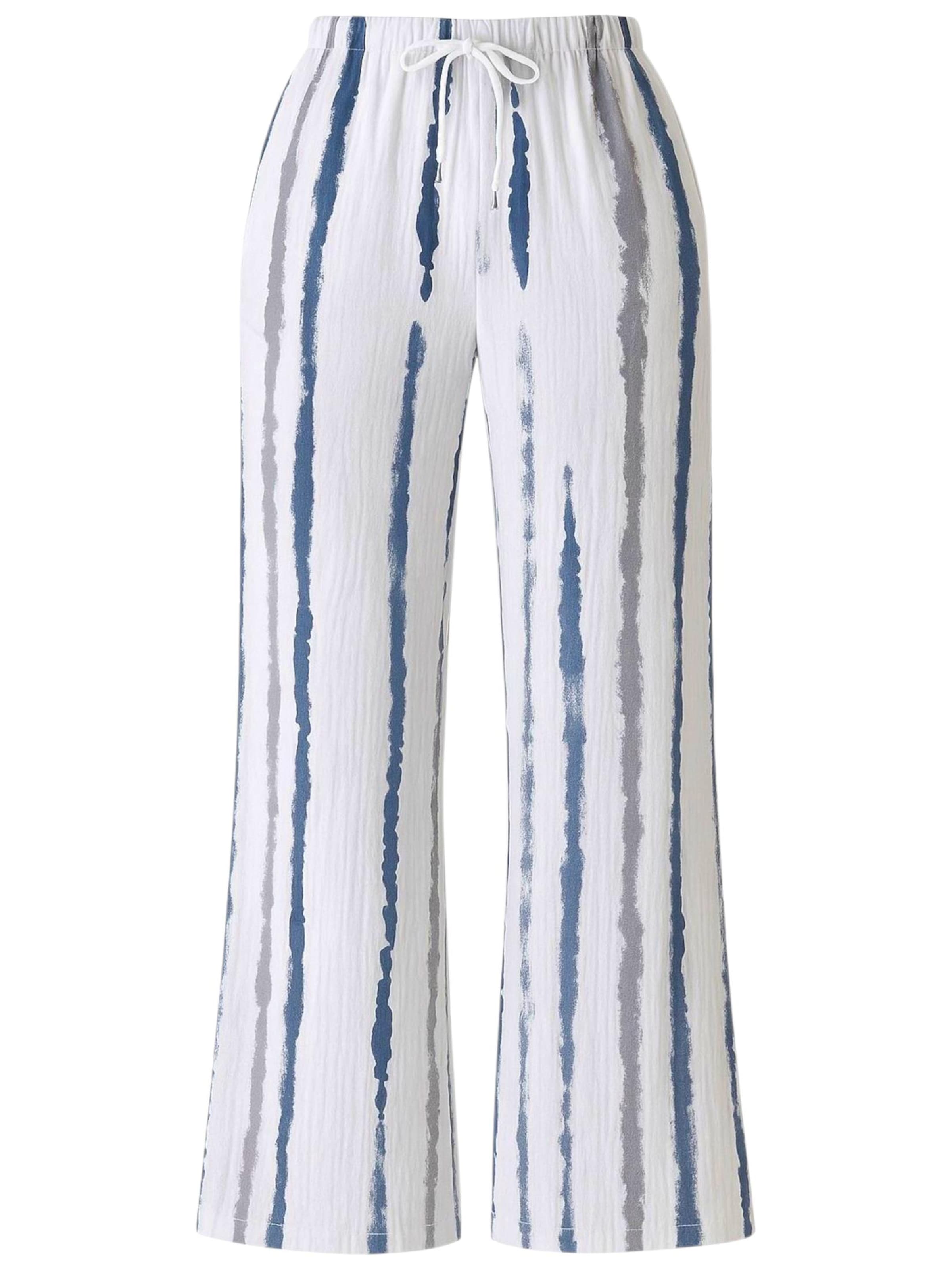 WENOR Wide Leg Bukser 'Taima' i grå: forside