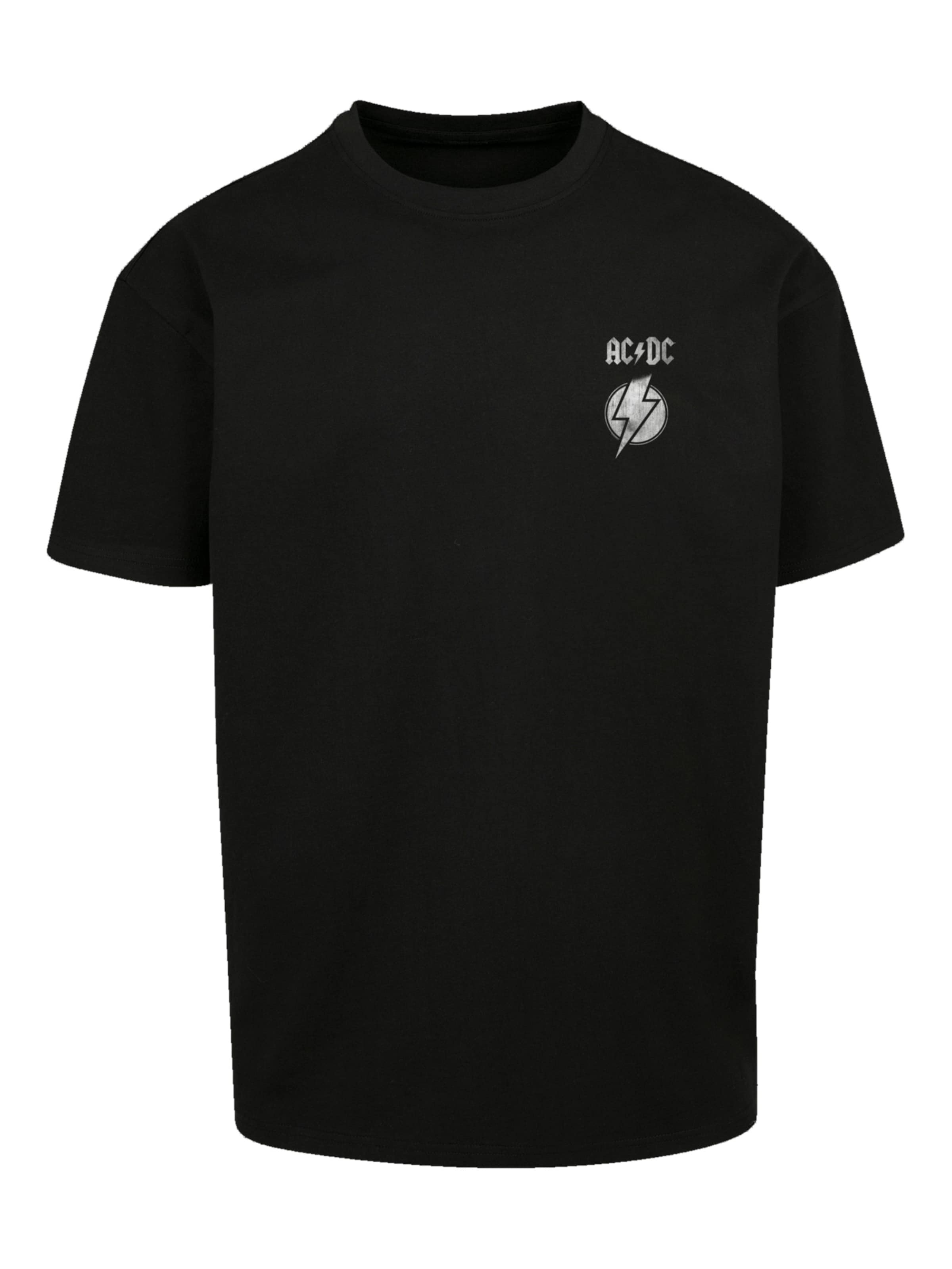 F4NT4STIC T-Shirt  'ACDC Lightning Bolt' in Schwarz: Vorderseite