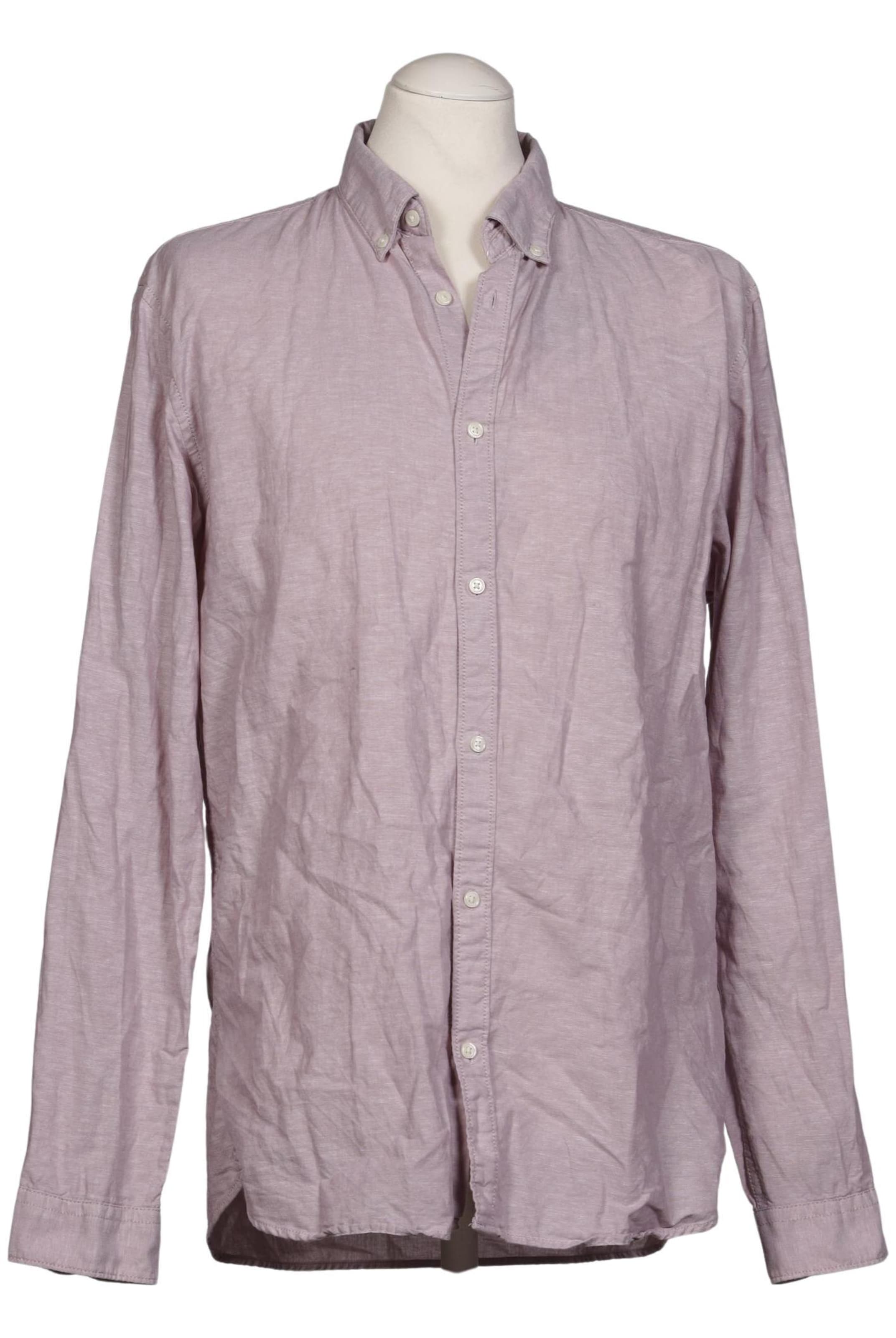 JACK & JONES Button Up Shirt in L in Pink: front