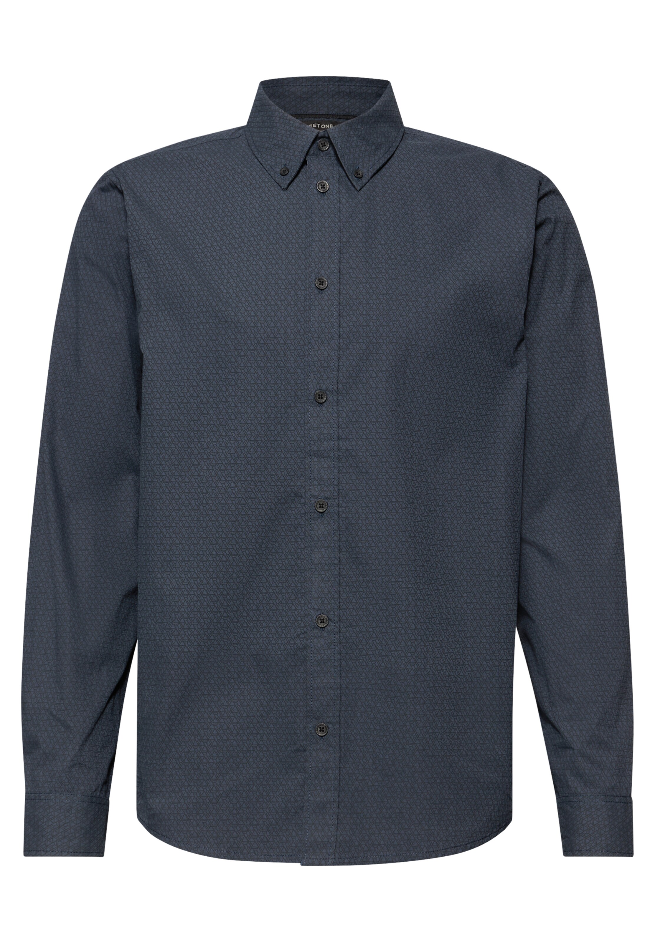 Street One MEN Button Up Shirt 'Popeline' in Dark blue, Item view