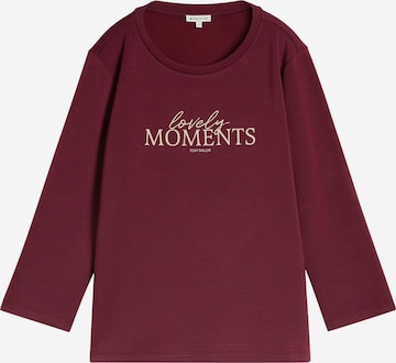 T-shirt TOM TAILOR en rouge : devant