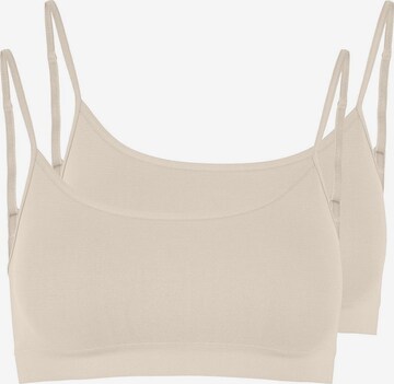 Reggiseno 'Symmi' di PIECES in grigio: frontale