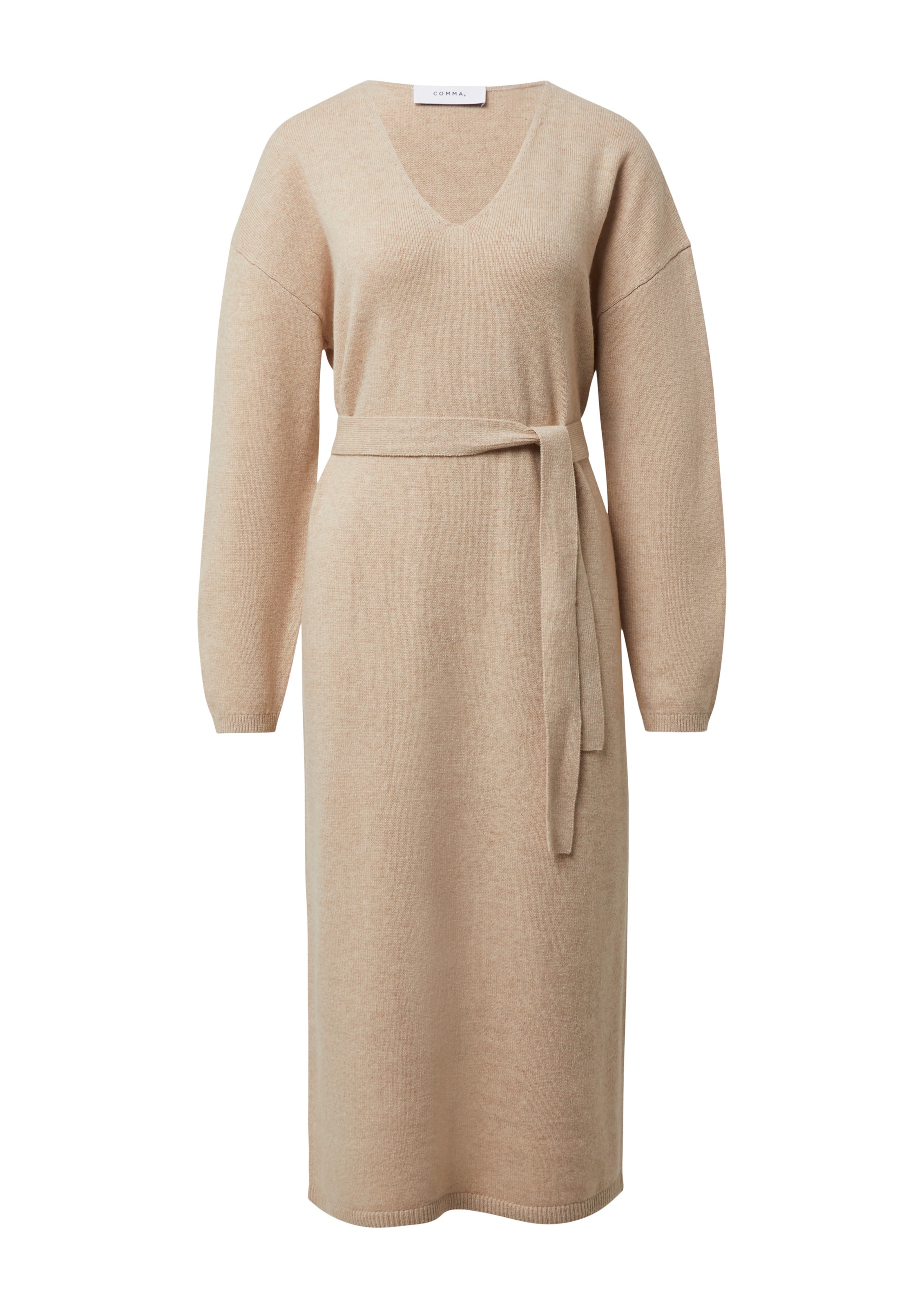 COMMA Robes en maille en cappuccino, Vue avec produit