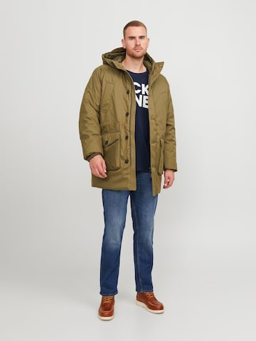 T-Shirt 'JJECorp' Jack & Jones Plus en bleu