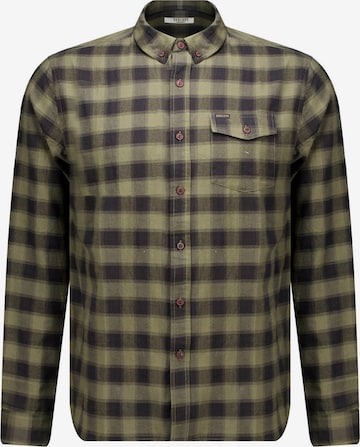 Deeluxe Overhemd 'Pieter' in Groen: voorkant