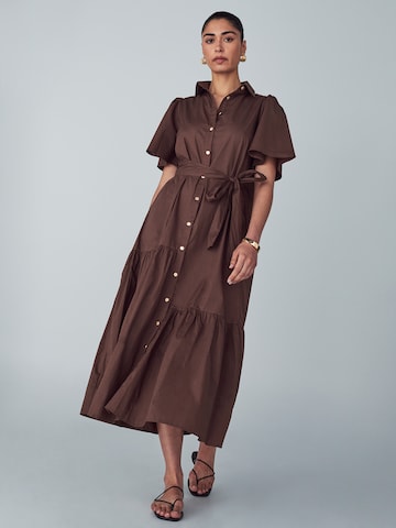 Willa Blousejurk 'Bea' in Bruin