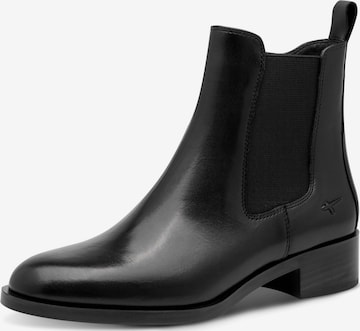 Tamaris - Botas Chelsea en negro: frente