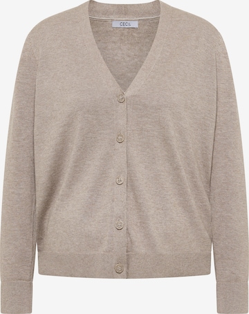 CECIL Knit Cardigan in Beige: front